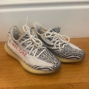 Yeezy Kids Sneakers Black White Red